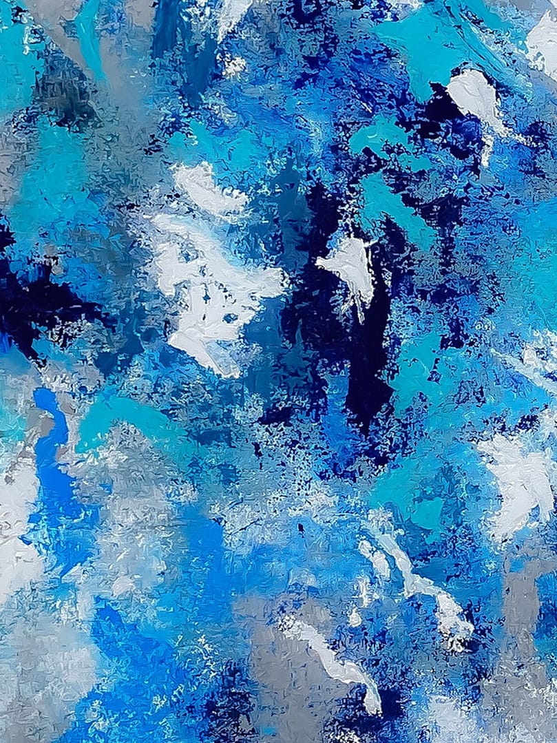 Painting abstract on canvas