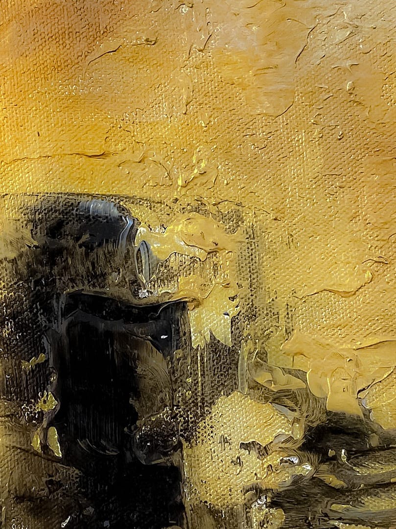 abstract painting in canvas
