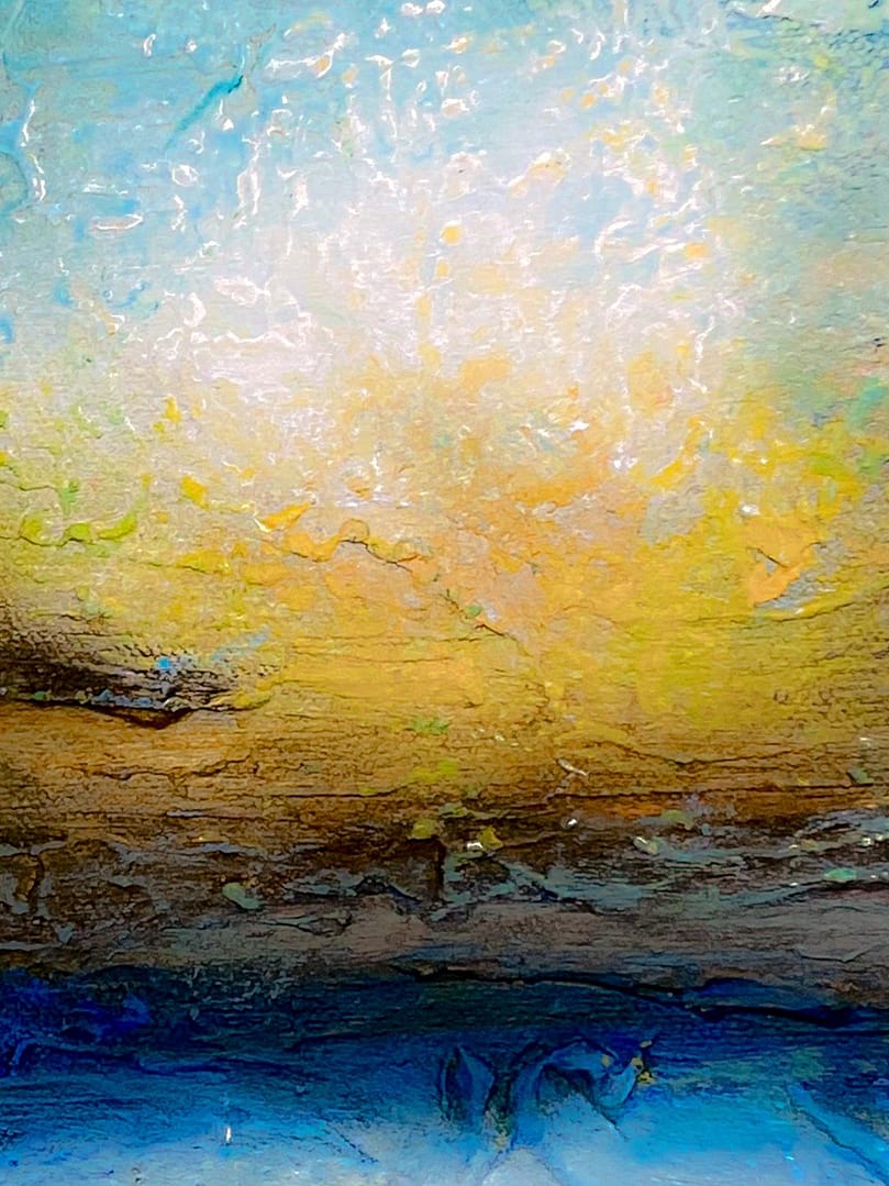 modern abstract painting on canvas