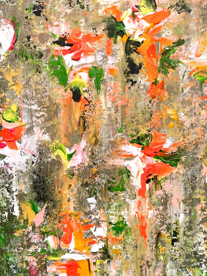 colorful abstract painting on canvas