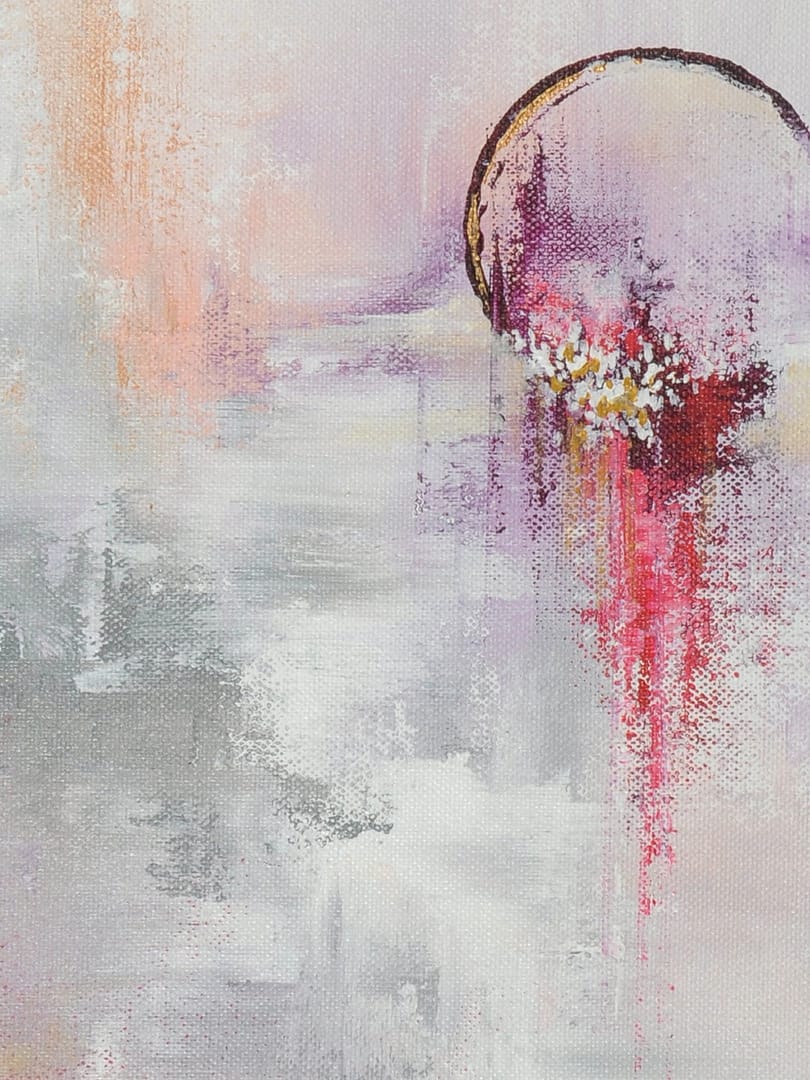 abstract pink art