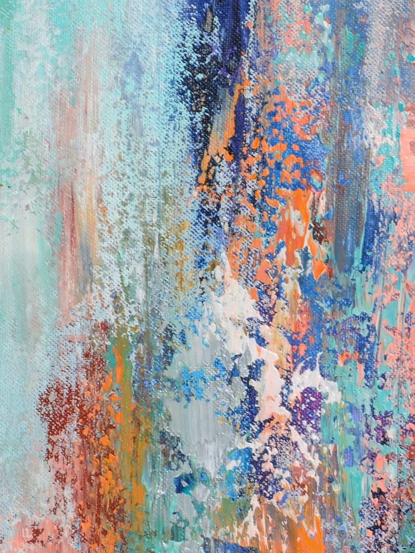 abstract colorful wall art