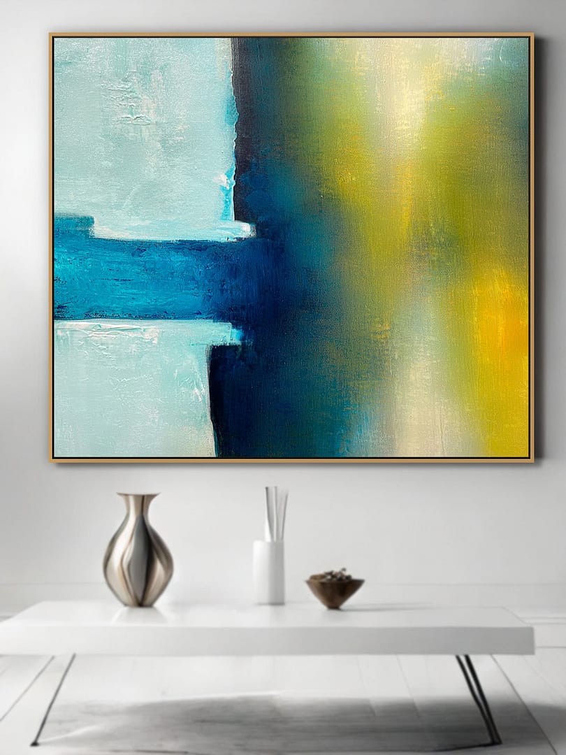 Modern Geometric Wall Art For Bedroom Decor Abstract Painting On Canvas - Image 4