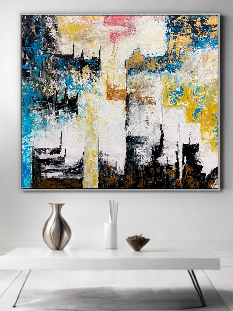 palette knife abstract painting