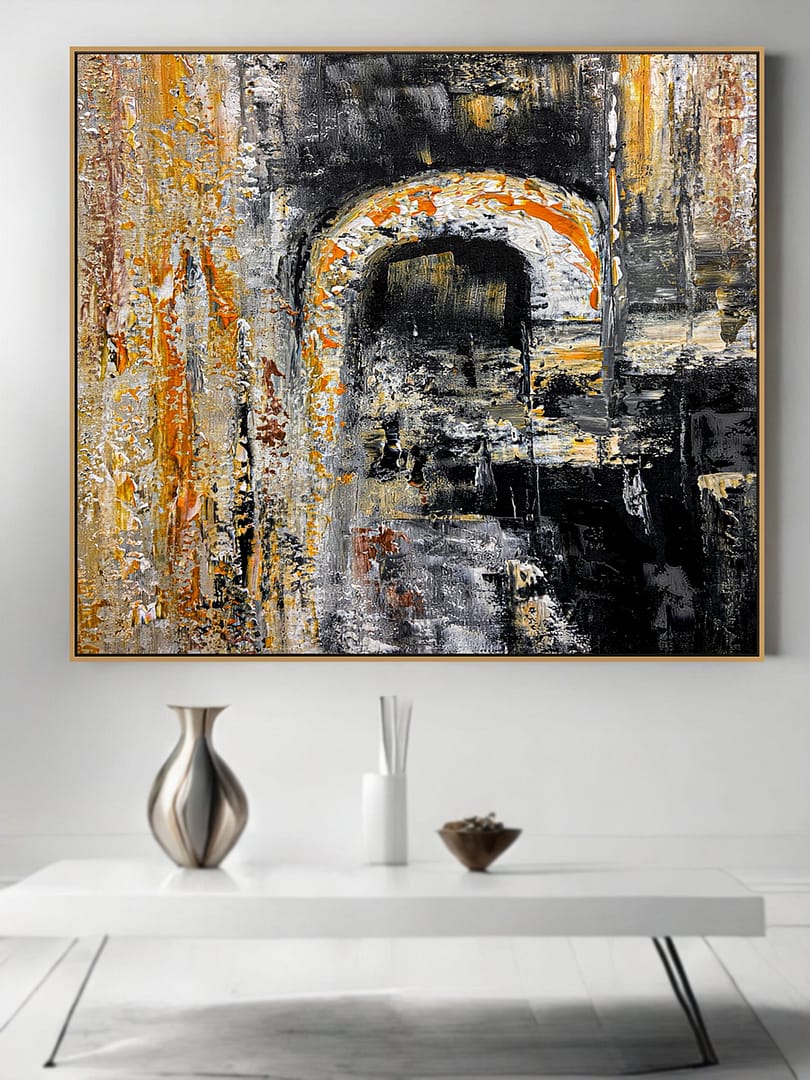 abstract canvas art painting