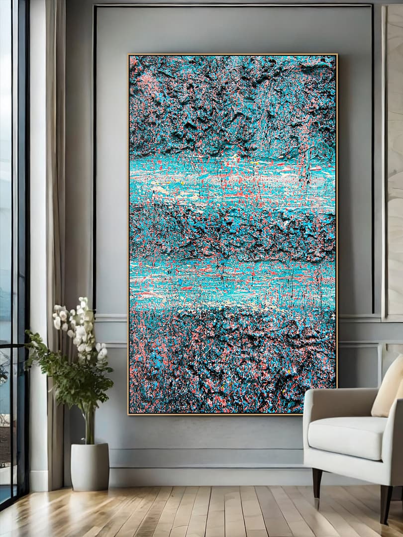 Painting abstract acrylic