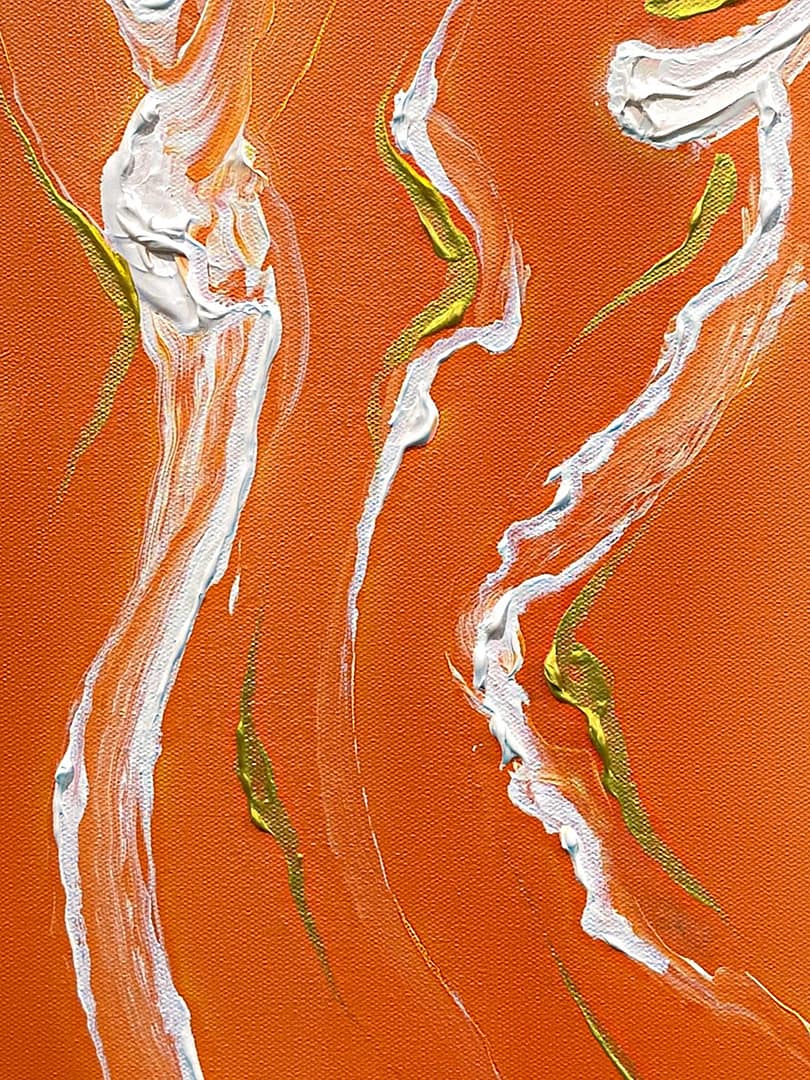 Painting abstract artwork