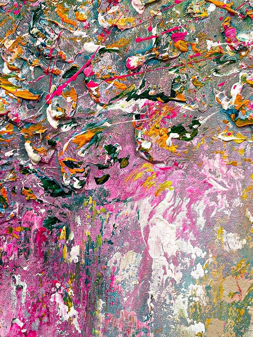 abstract colorful wall art