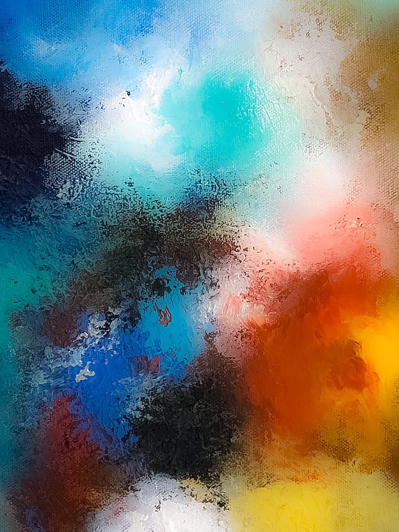 colorful abstract painting wall decor