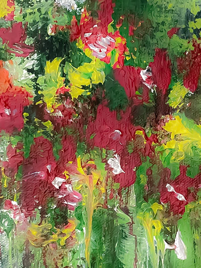 Abstract painting on canvas
