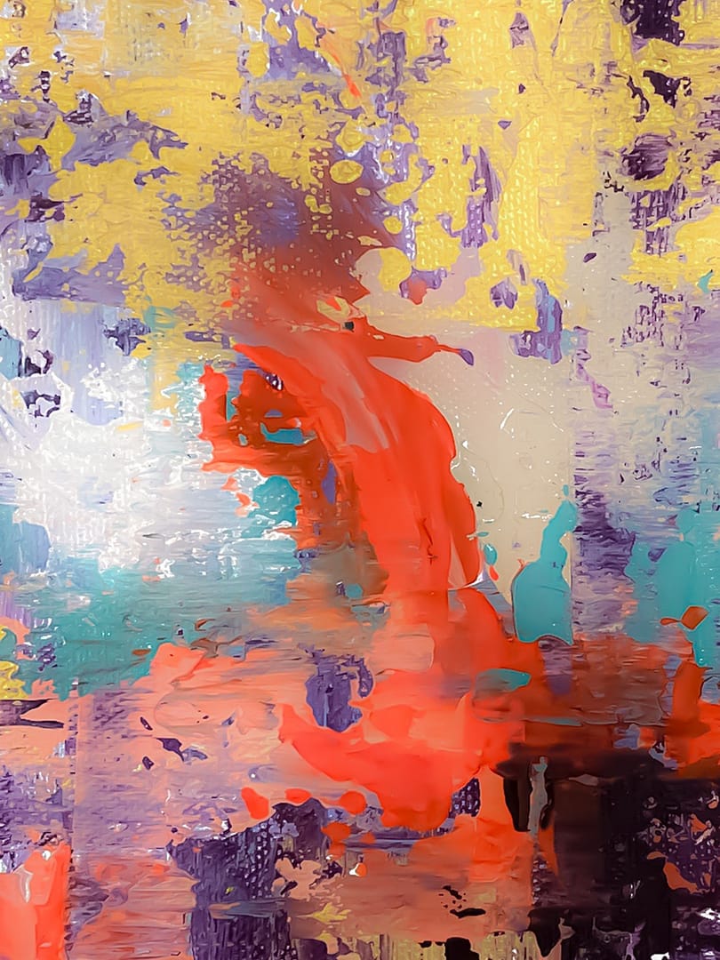 Painting abstract acrylic