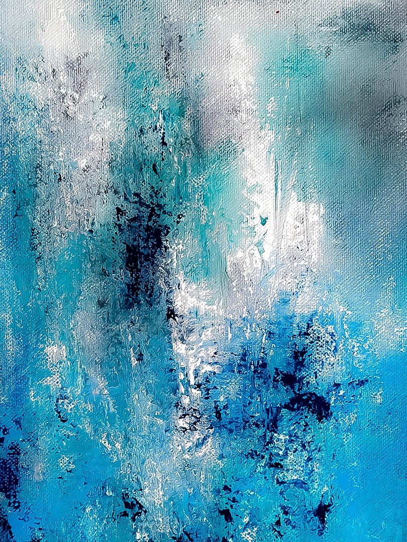 large abstract painting on canvas