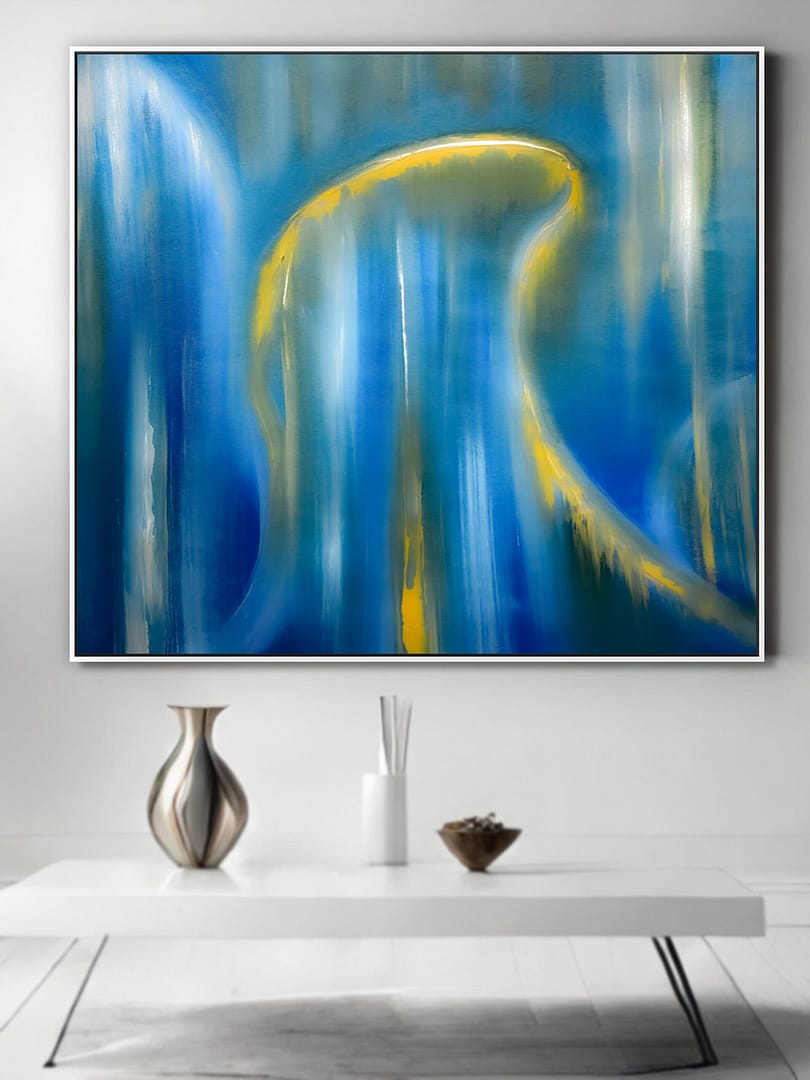 Painting abstract canvas