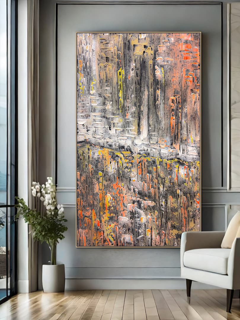 abstract on canvas