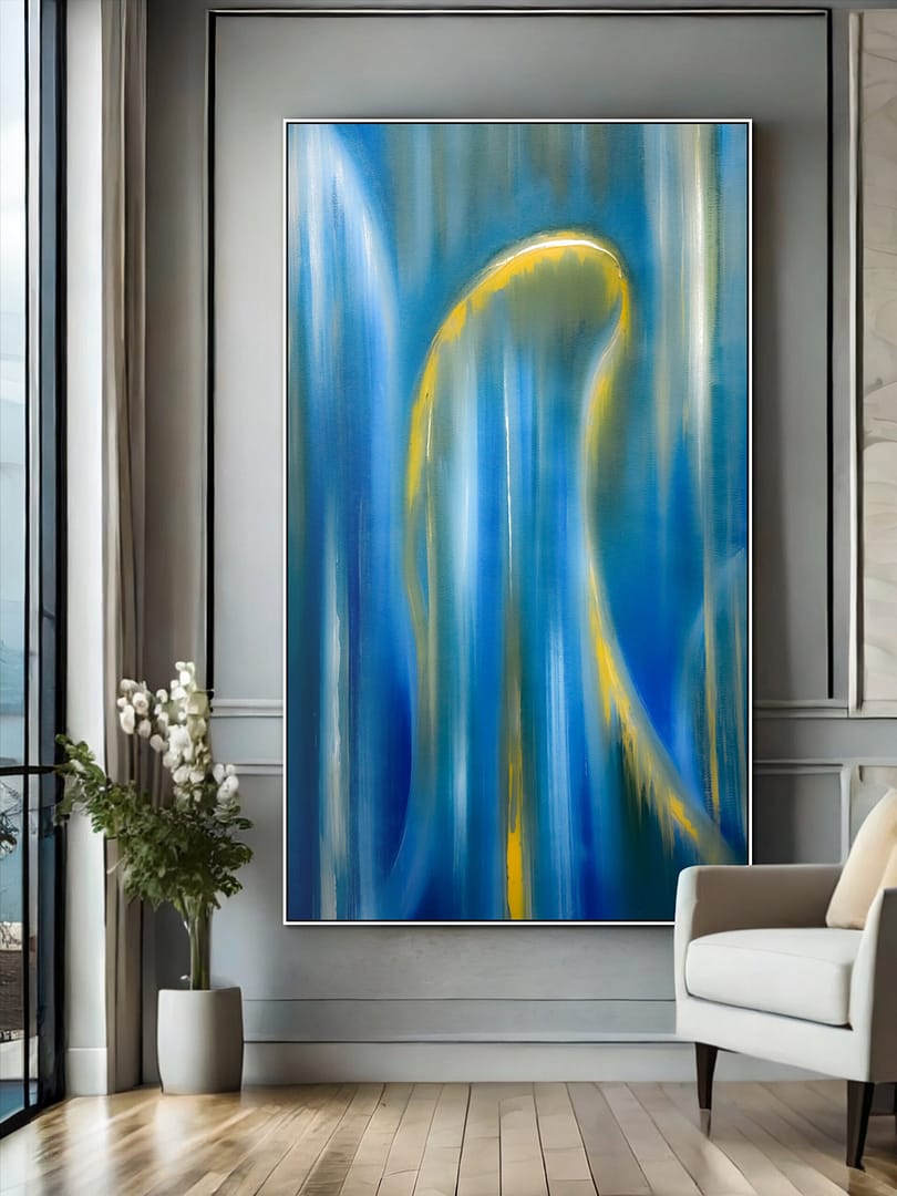 Painting abstract artwork