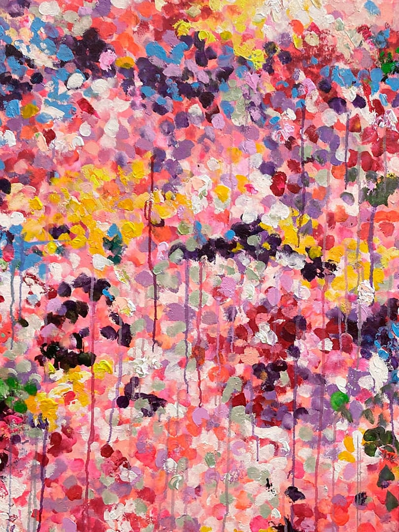 Extra Large Abstract Dot Wall Art Painting On Canvas For Living Room - Image 2