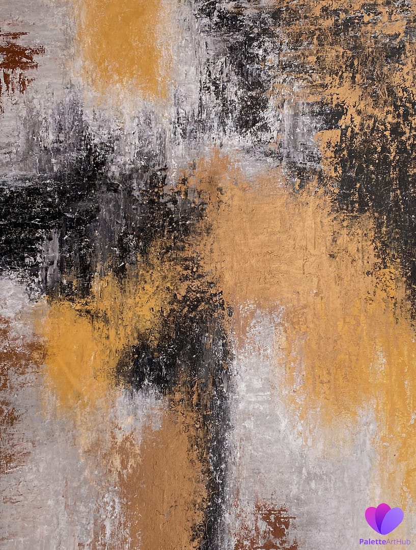 Painting abstract canvas