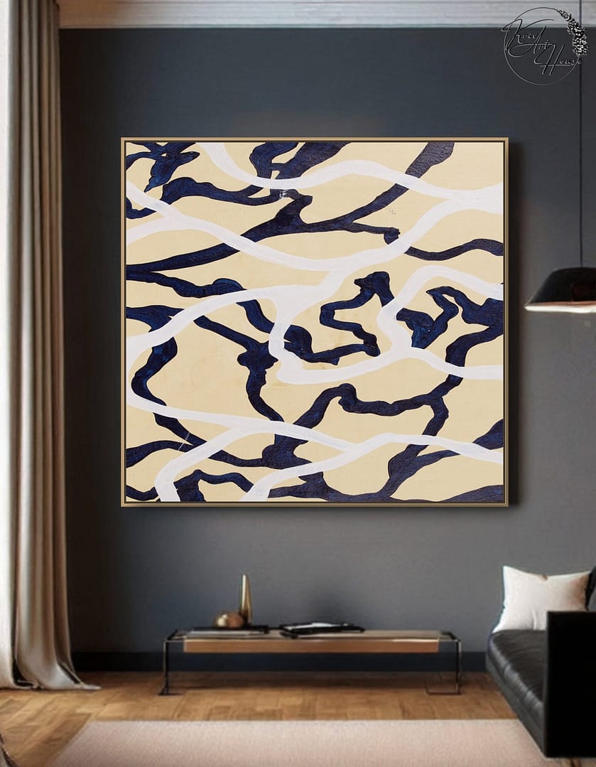 minimalist artwork on canvas