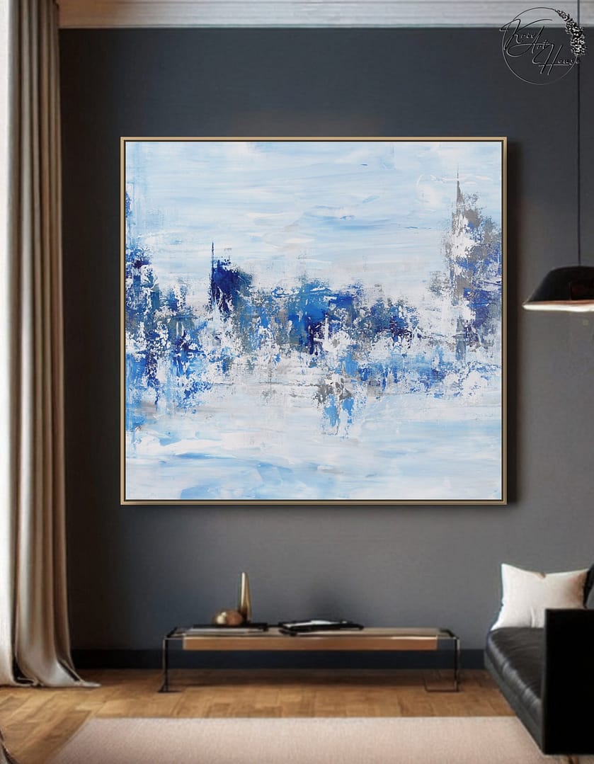 minimalist canvas painting