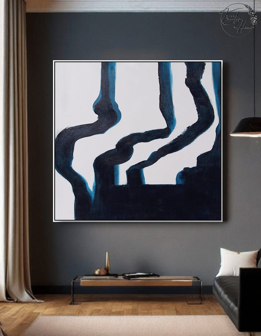 abstract black minimal art