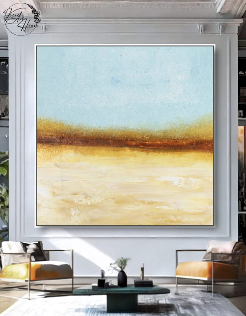 canvas desert art painting