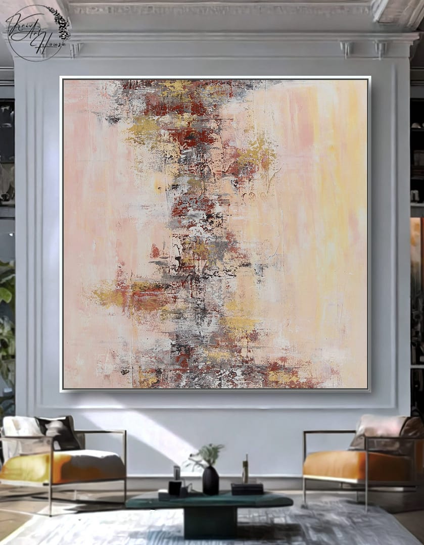 big beige abstract art