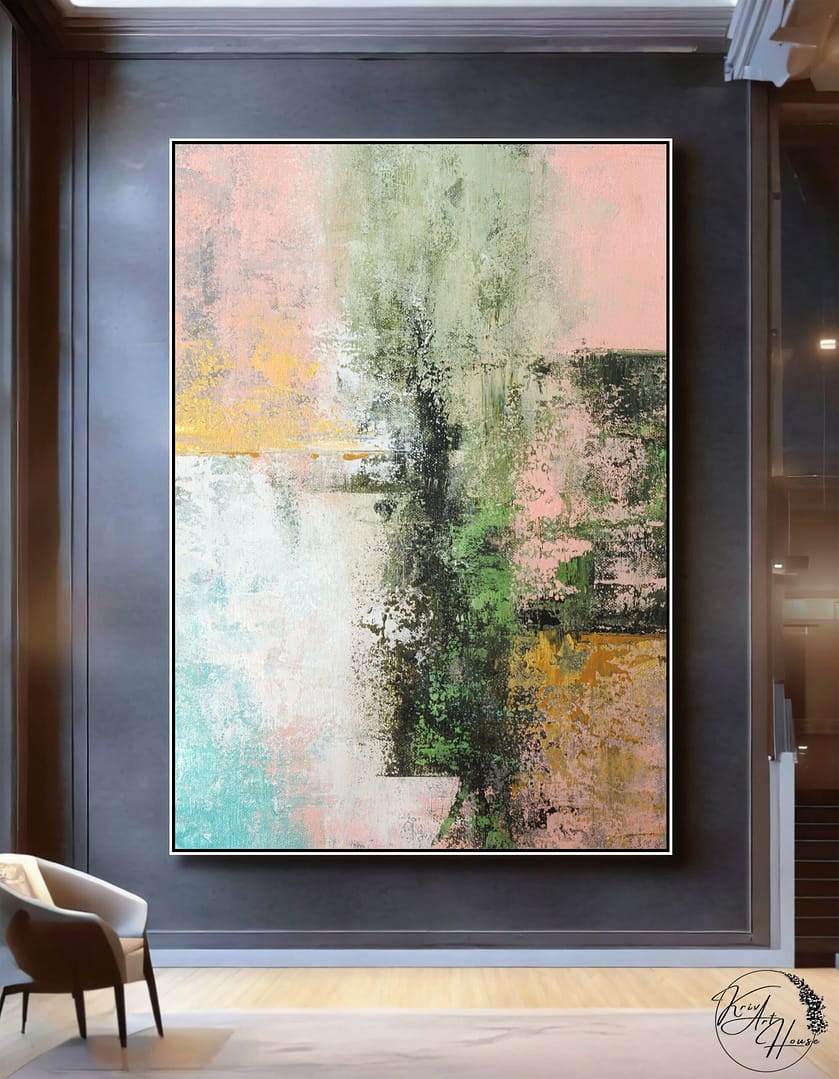 abstract painting canvas