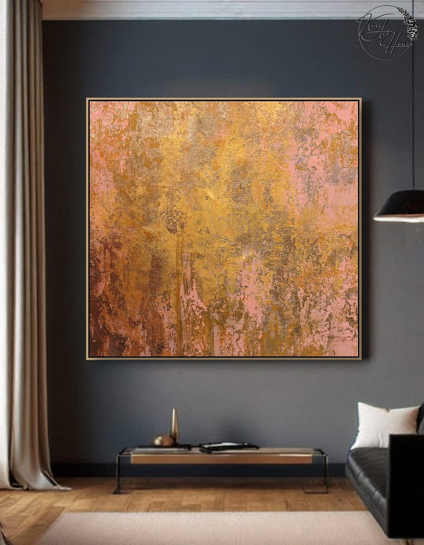 abstract painting gold