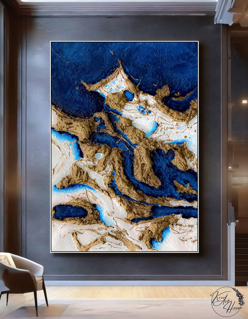 large abstract painting