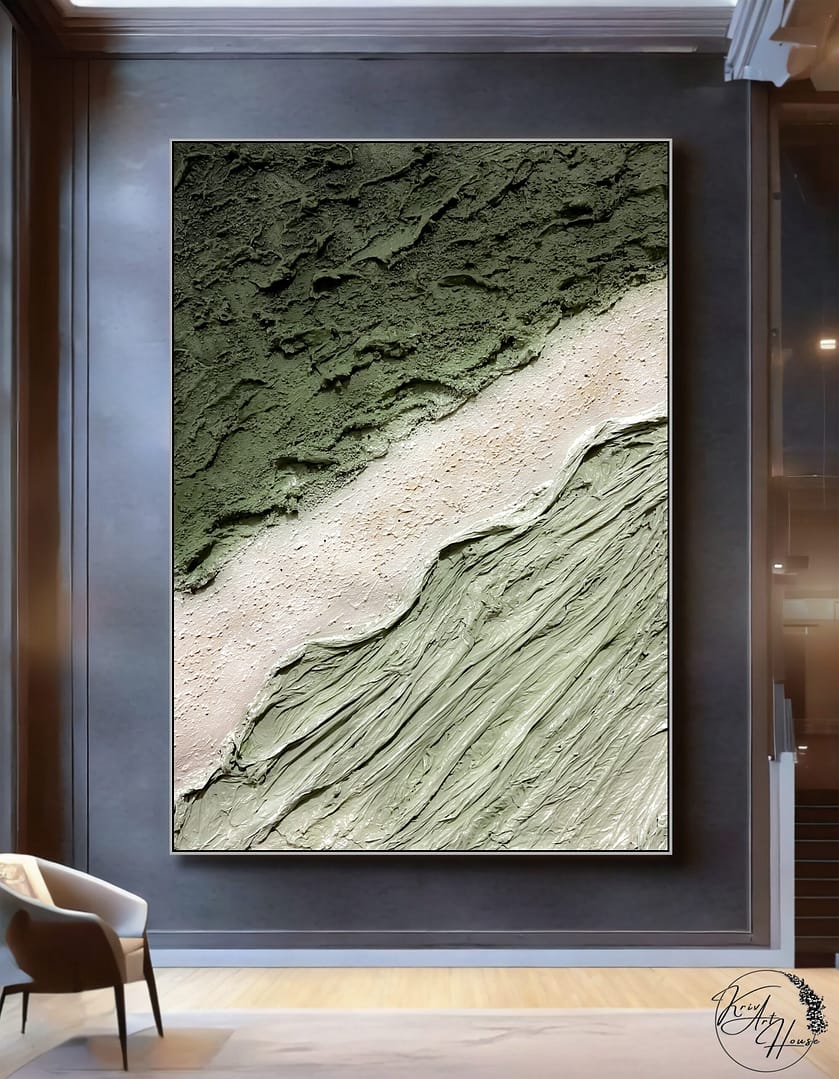 abstract handmade painting