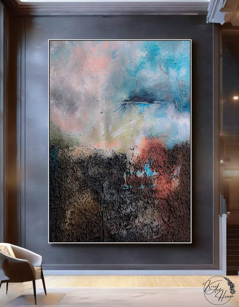 abstract textured painting
