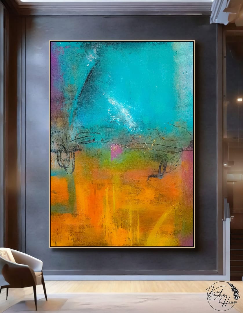 abstract painting vertical