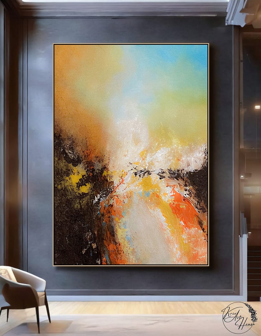 wall art painting textured