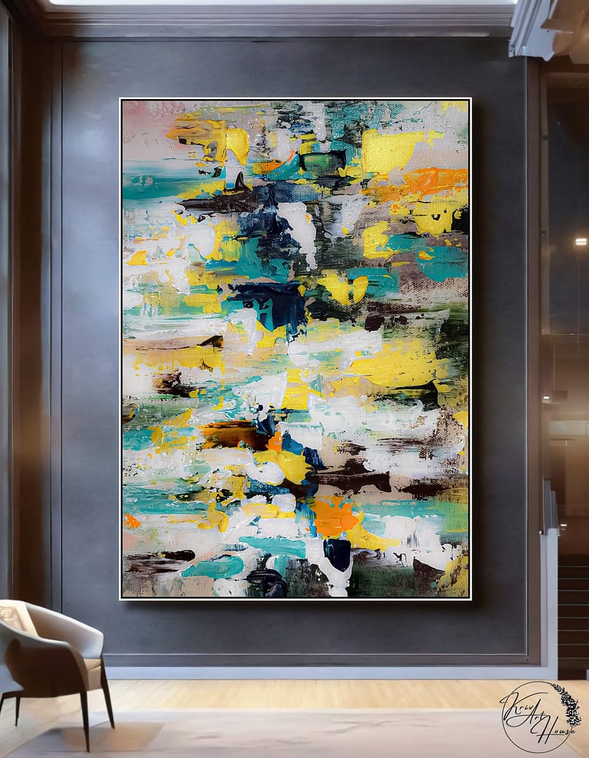abstract painting hand made