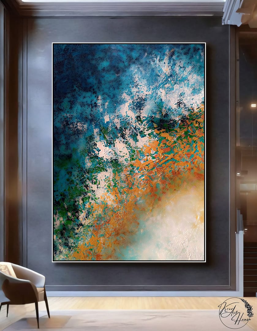 abstract canvas painting