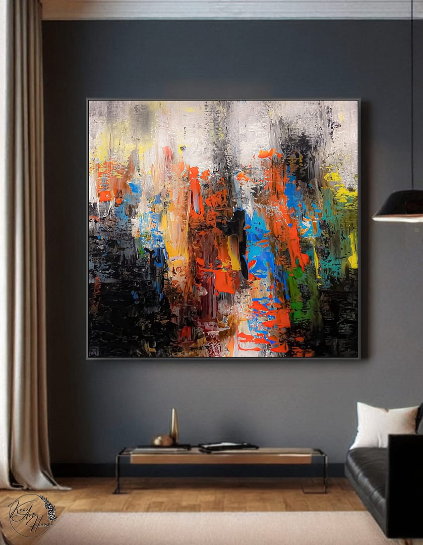 wall art painting textured