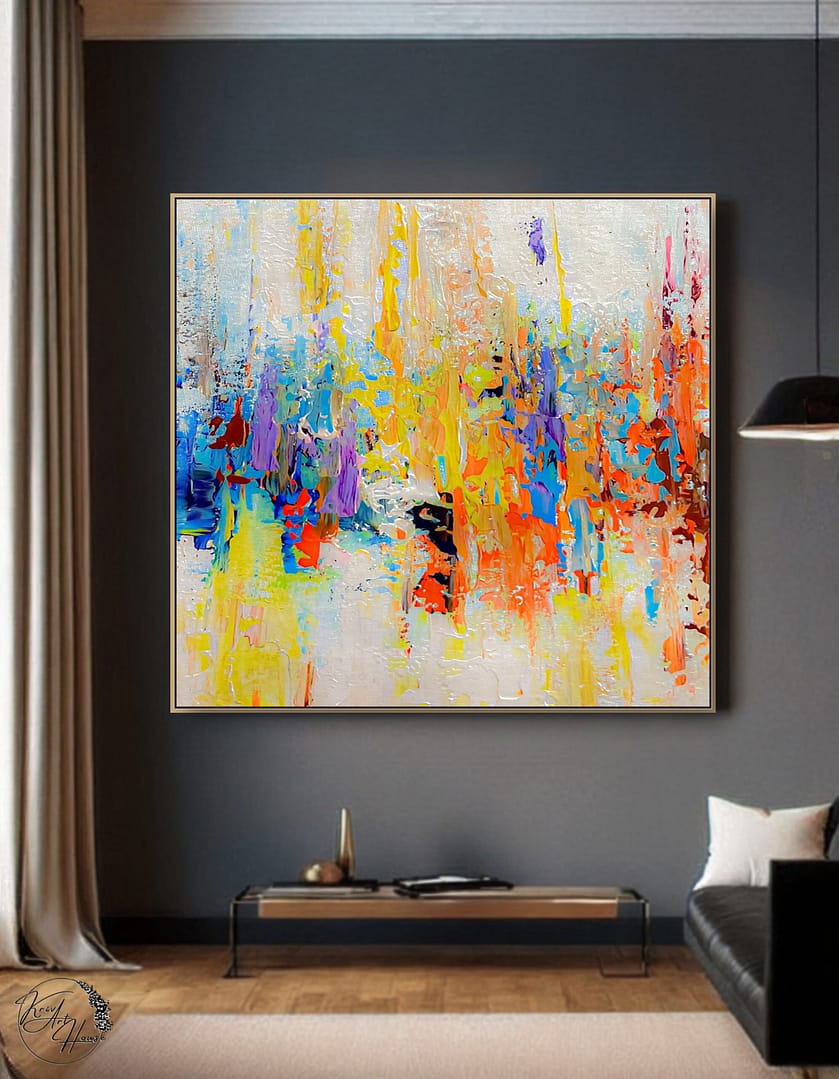 Painting abstract colorful