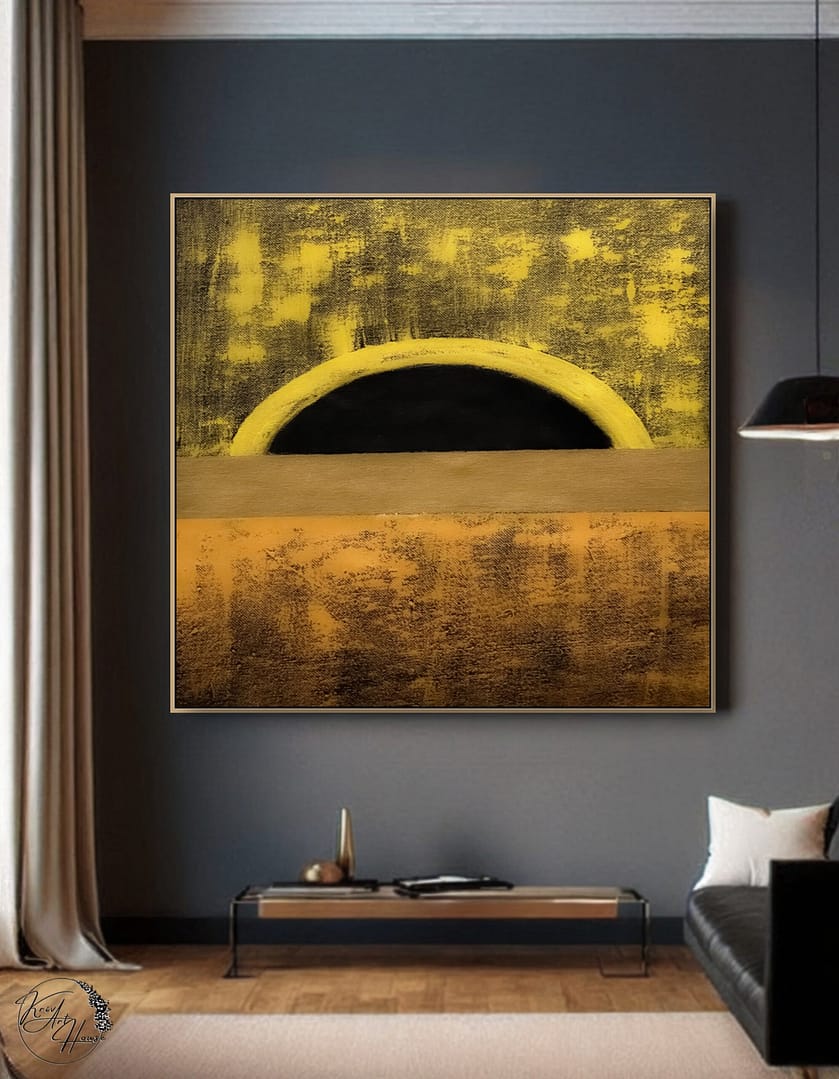 modern abstract painting on canvas