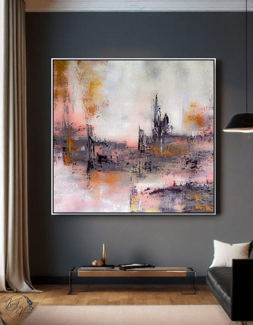 abstract handmade painting