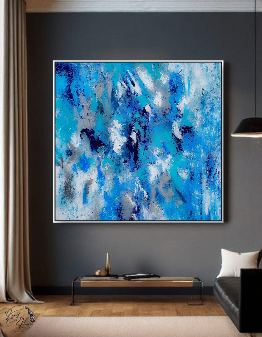 Abstract painting on canvas