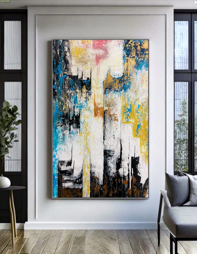 abstract palette knife art
