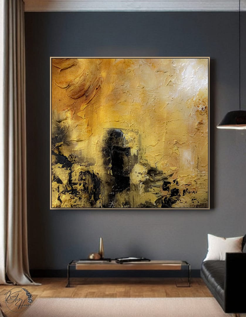large abstract painting