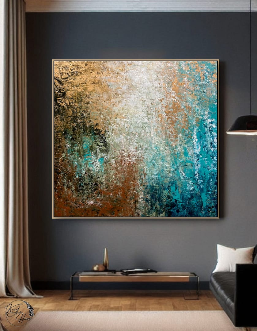 Painting abstract artwork