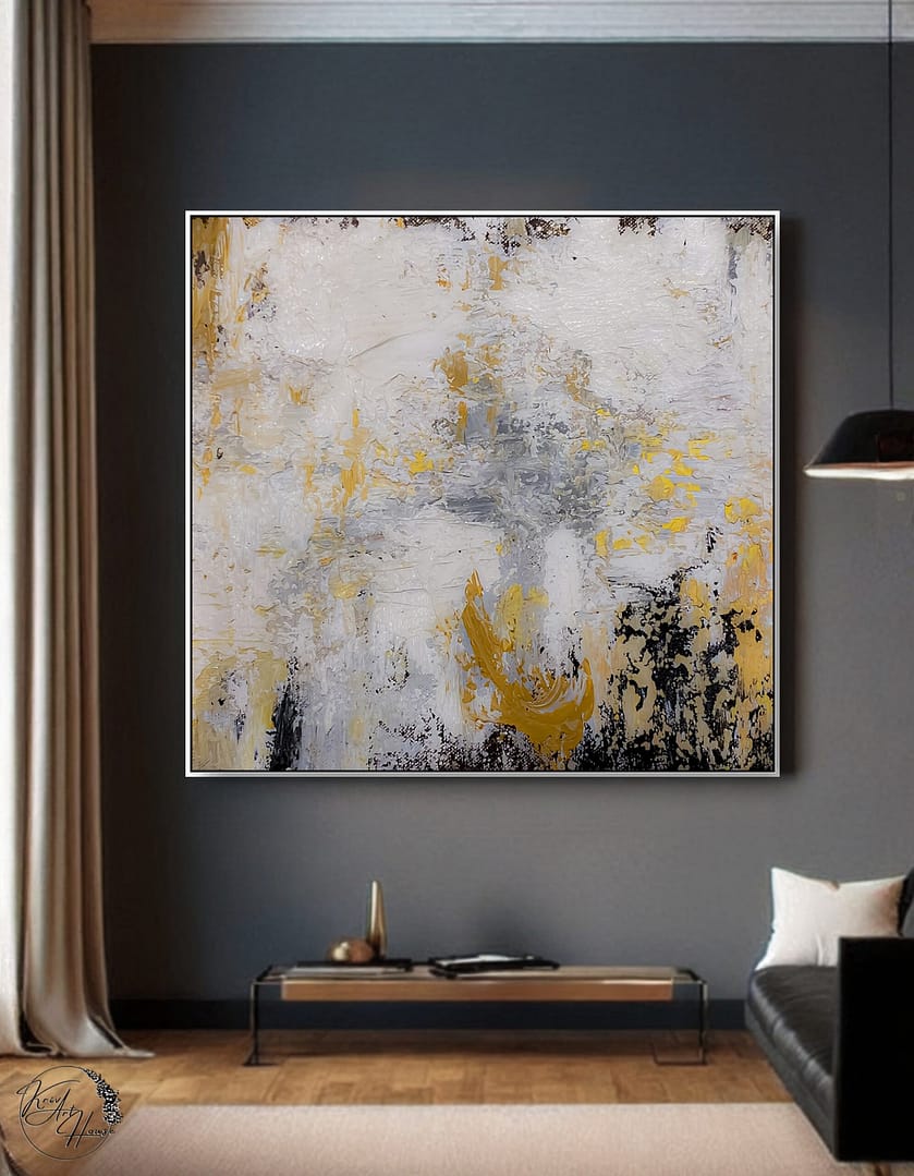 modern abstract painting on canvas