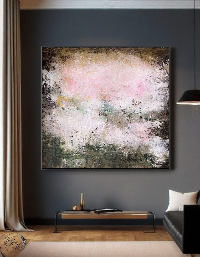 modern abstract painting on canvas