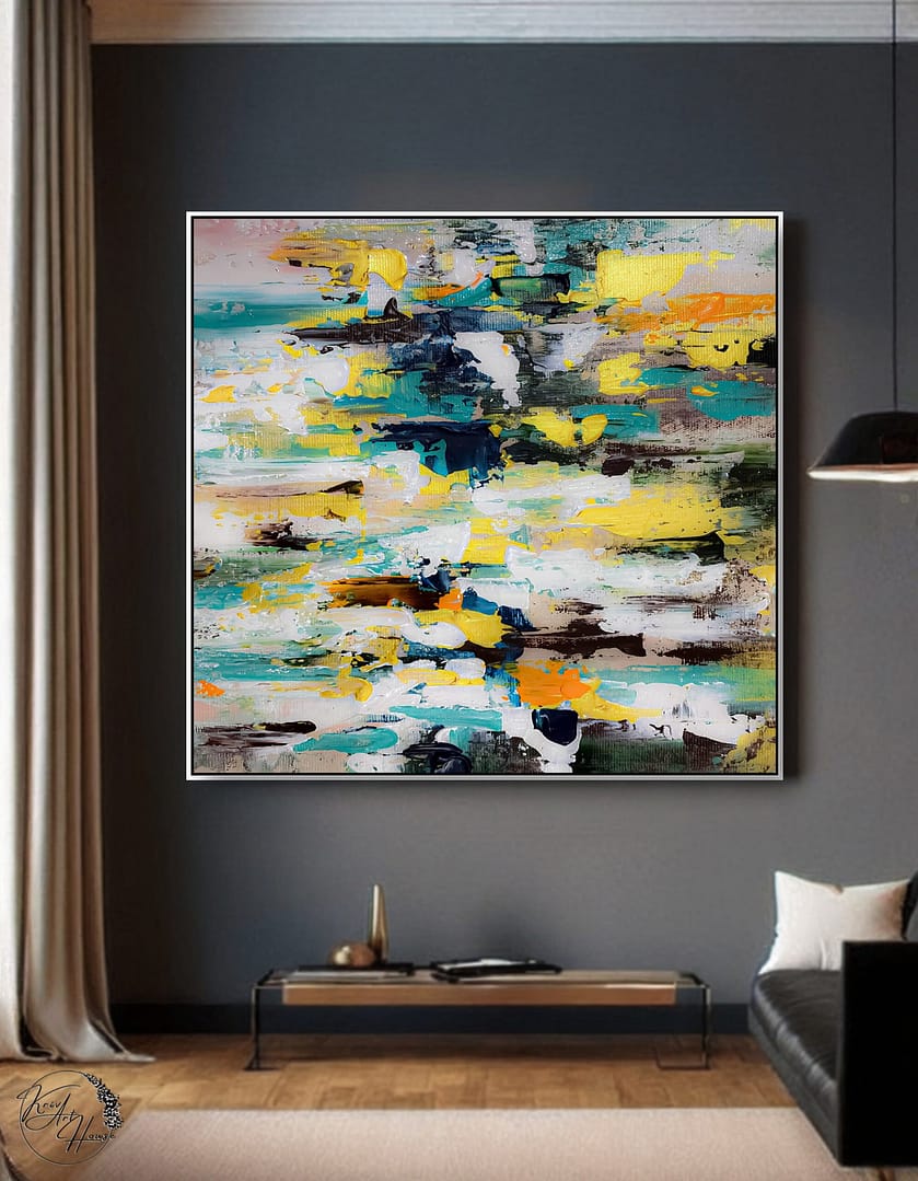 abstract painting gold