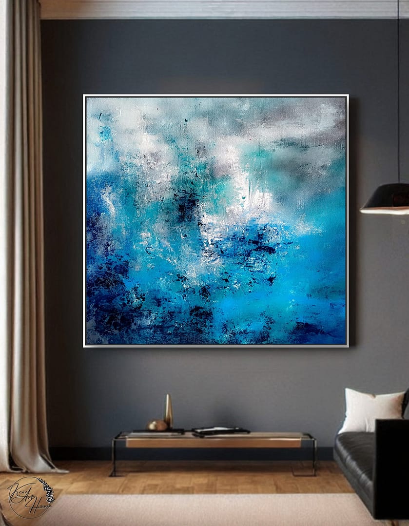 Abstract painting on canvas
