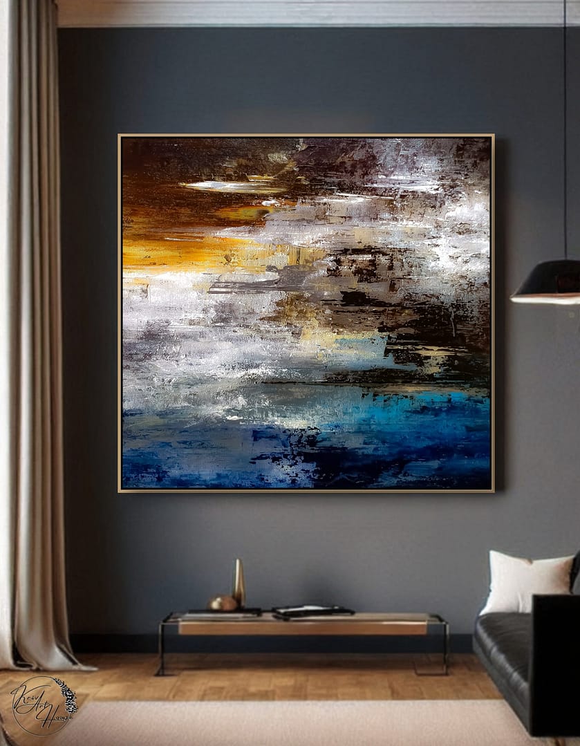 oversized abstract painting
