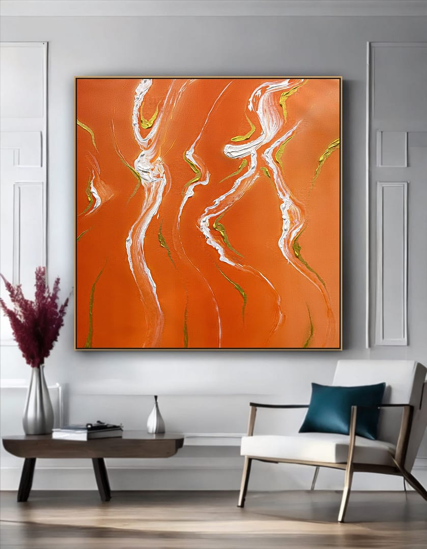 large abstract painting