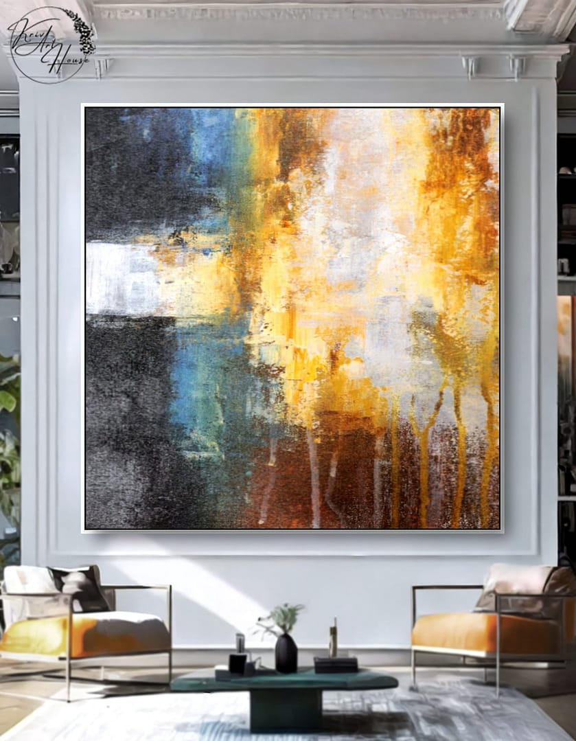 large abstract painting